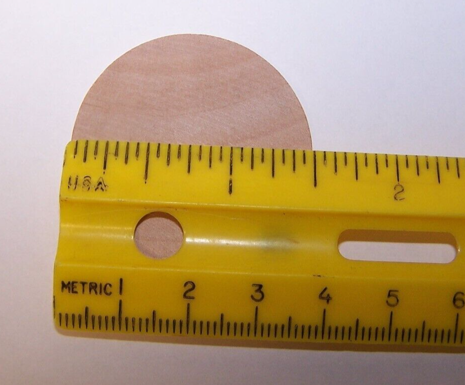 25 Natural Unfinished HardWood 1-1/2" Wood Circles Discs Wooden Crafts Spacers