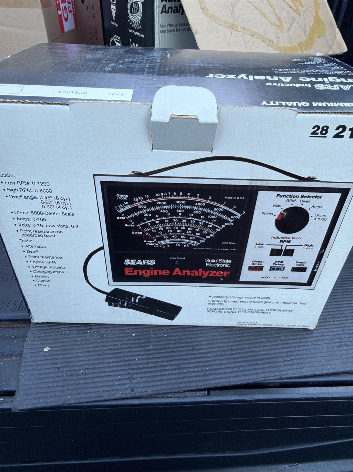 Holy Grail Sears Craftsman USA Automotive Analyzing Kit 21585 Analyzer Timing Lt