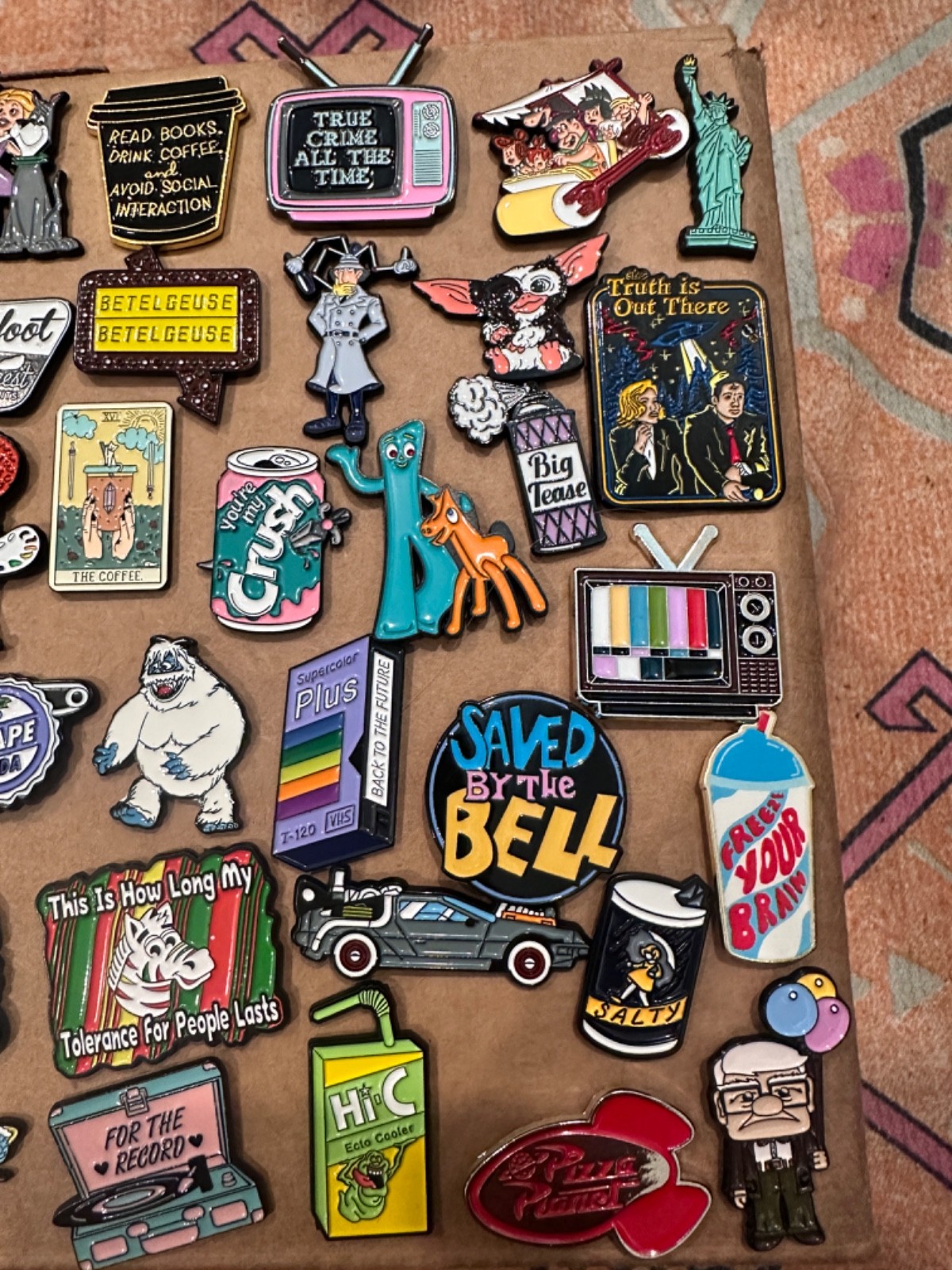 Assorted Retro/Nostalgic Enamel Pins