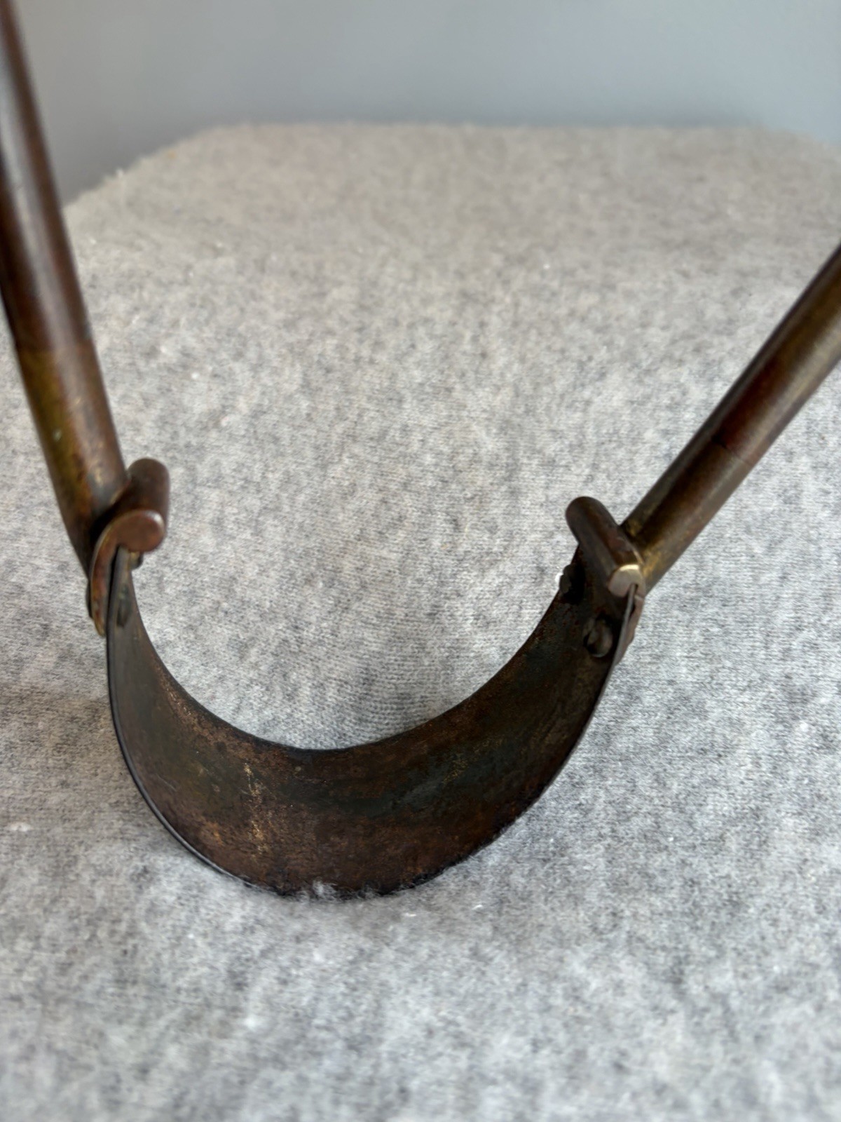 Antique Star Tip Fire Place Tongs Hand Forged 18 Inch Log Grabber