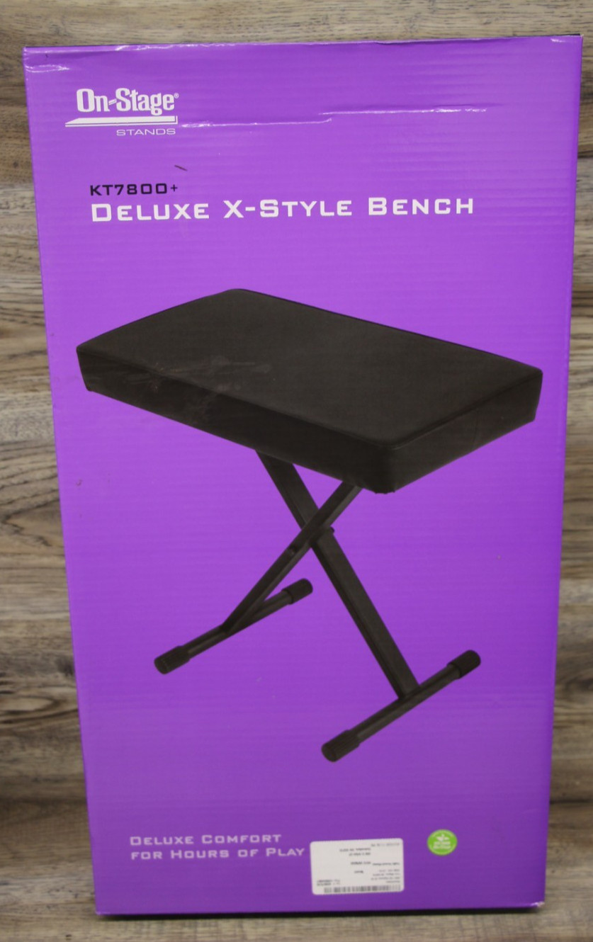 NEW On-Stage Stands KT7800+ Deluxe X-Style Bench