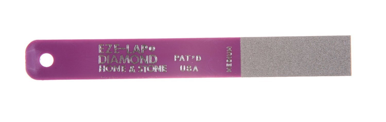 Eze-Lap Medium Grit Hone and Stone Diamond Knife Sharpener EZ-LM Made in USA