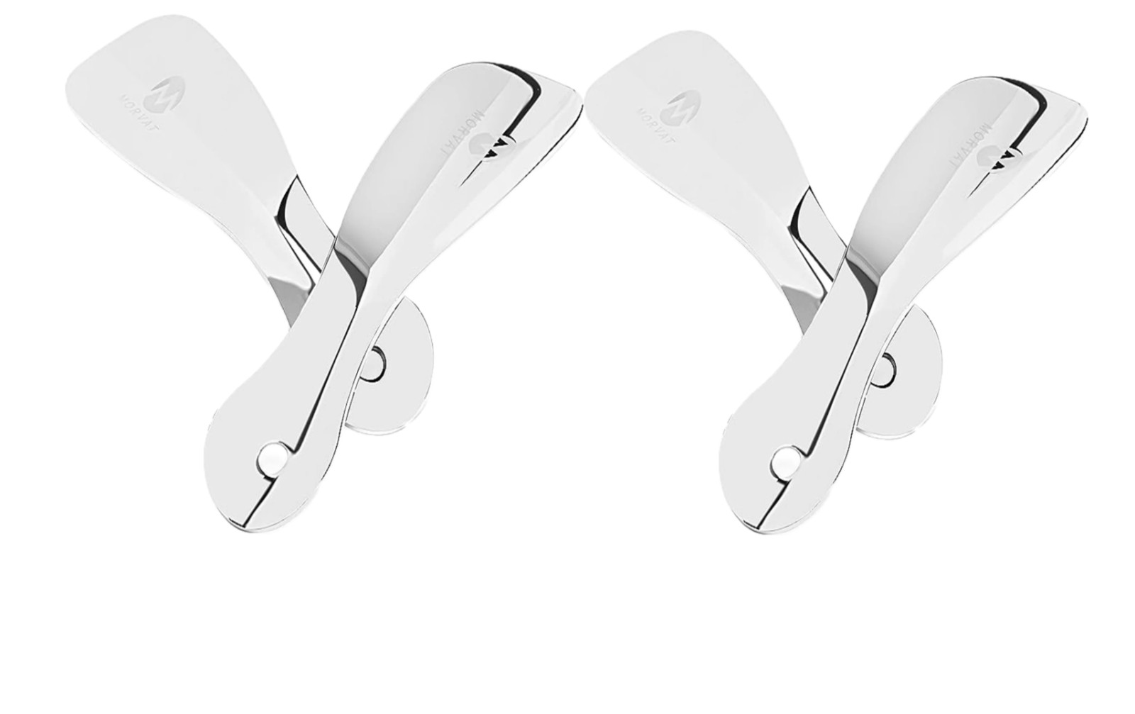 4 Pack Morvat Stainless Steel Metal Shoe Horn, 7.5"