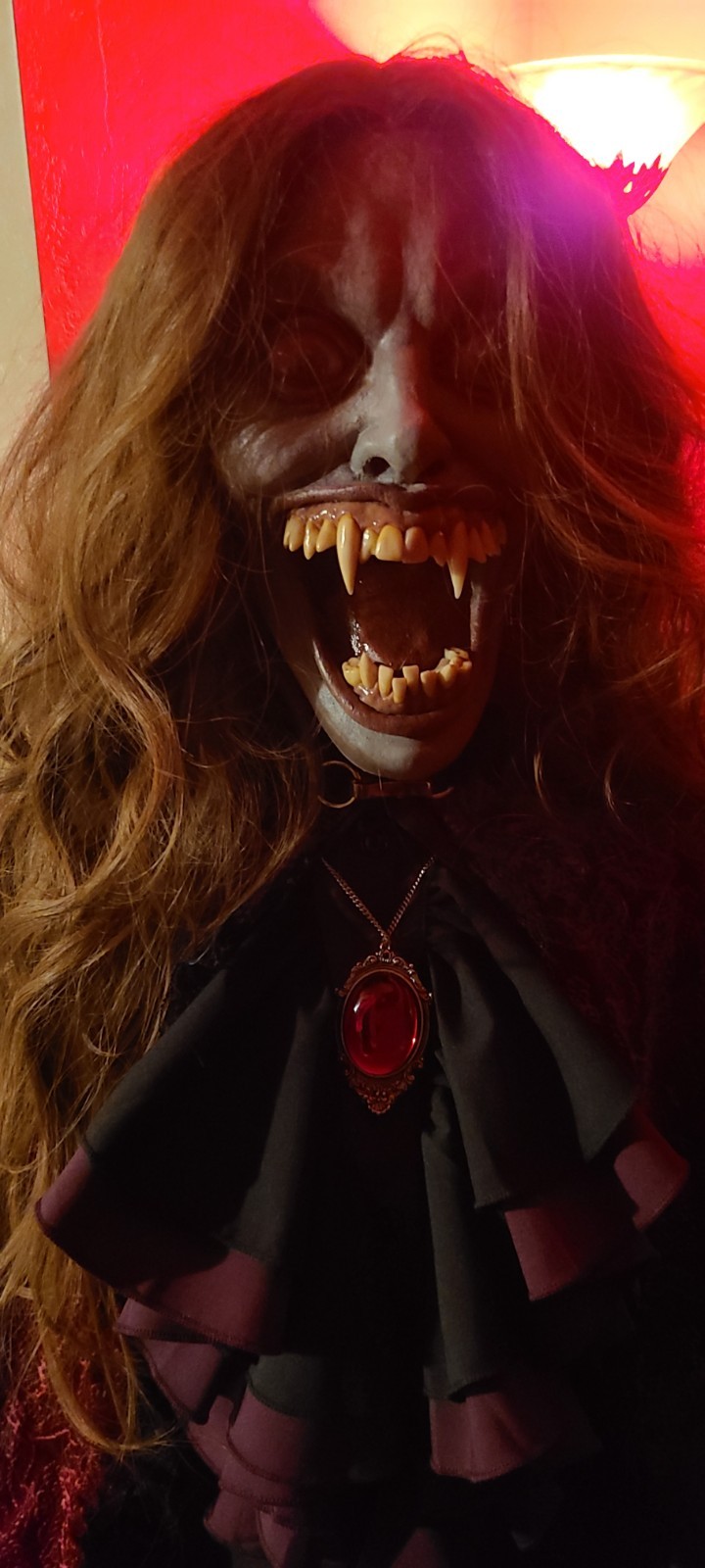 Life-Size Full Body Countess Dracula Female Vampire Prop - Halloween - Horror