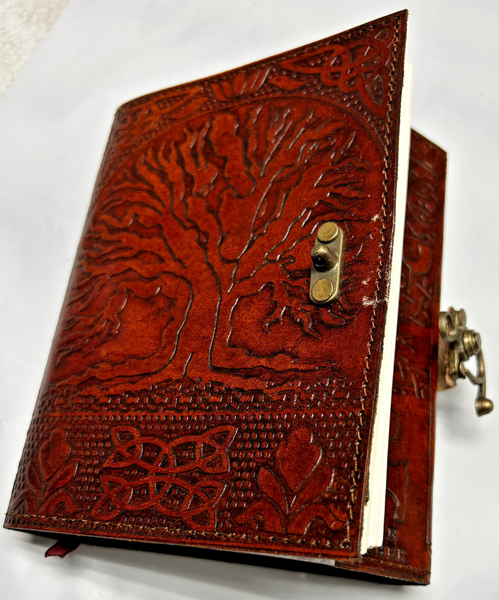 Handcrafted Genuine Leather Bound Journal Tree of Life Matt Paper 110 Page