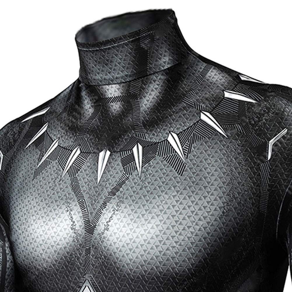 Black Panther Avengers Jumpsuit + Mask Set For Kids Adult Costume Cosplay Outfit