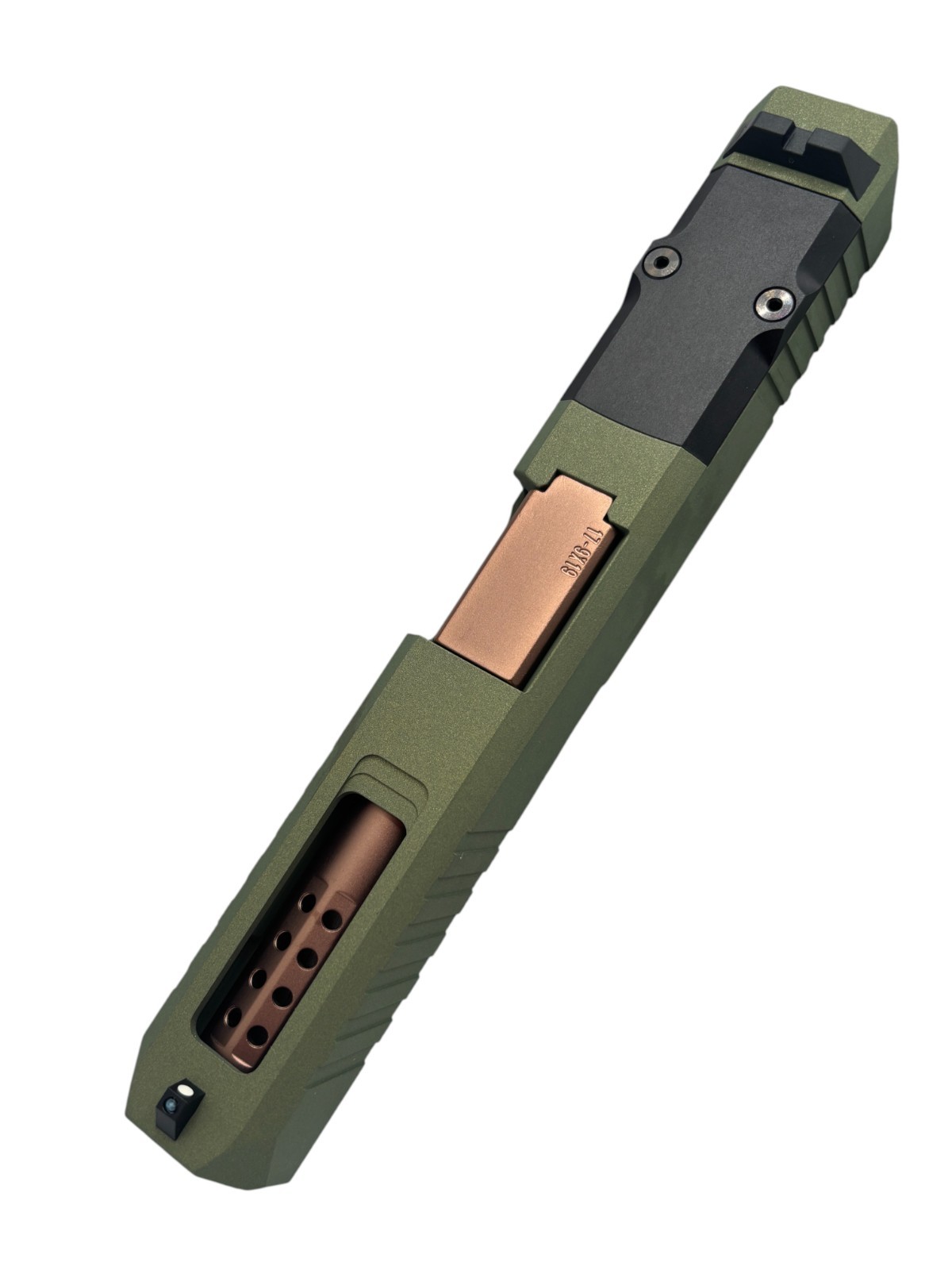 Turbo For G17 custom Slide Gen3NEW Cerakote Crocodile Complete W/ Copper Ported