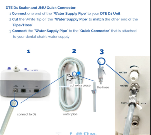 Woodpecker Original Dental DTE D1 Ultrasonic Scaler Handpiece Satelec 110V