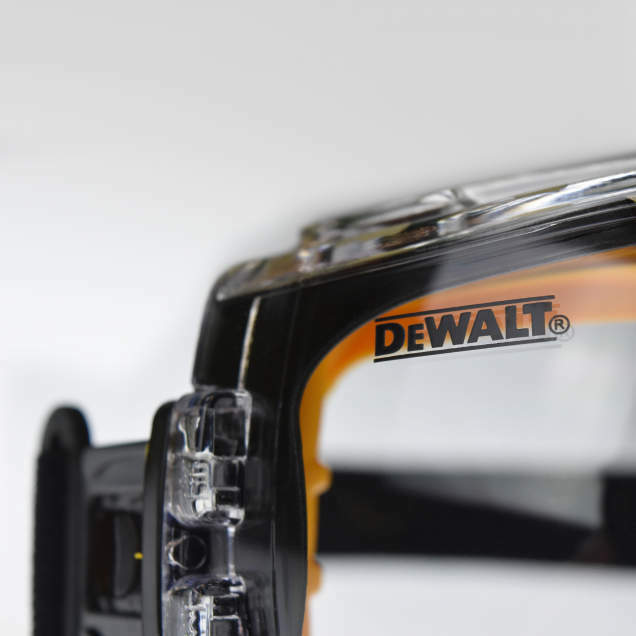 DeWalt DPG82-11 Concealer Clear Anti-Fog Over Glasses Safety Goggles, 1 Pair