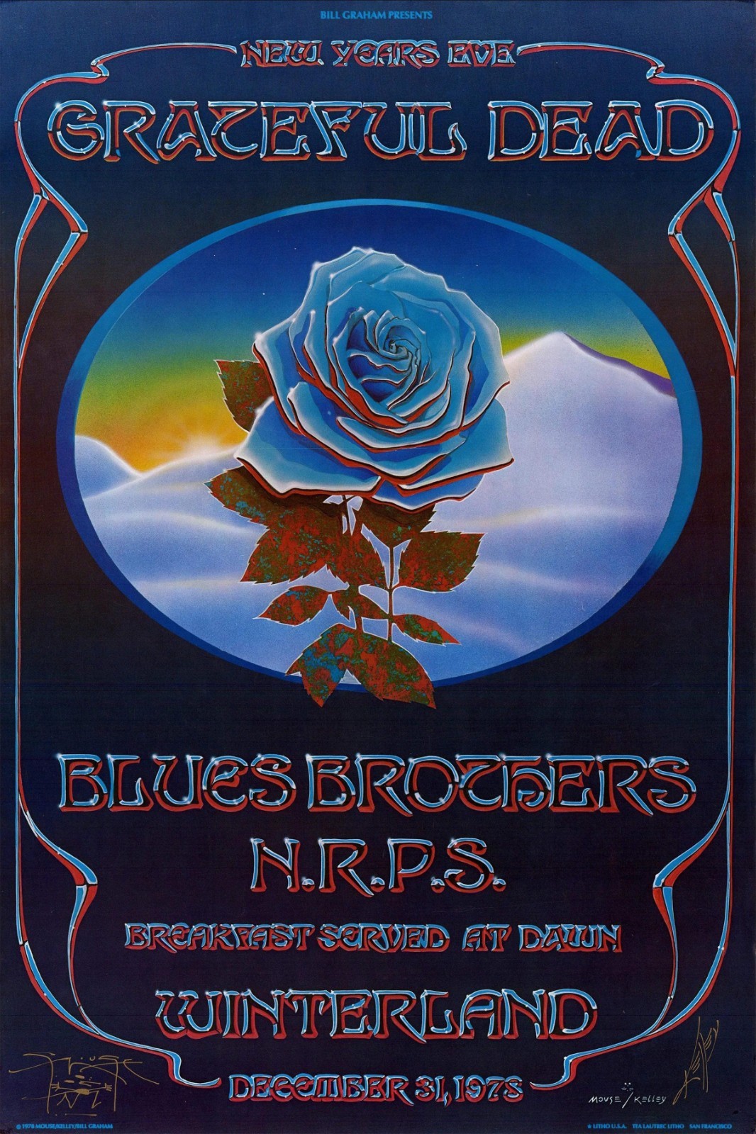 GRATEFUL DEAD CONCERT TOUR POSTER 11 x 17 (23) BUY2GET2