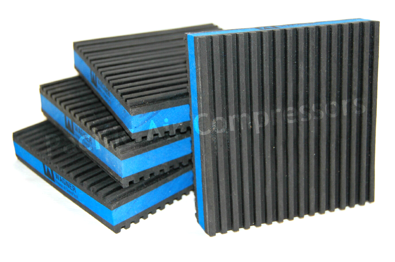 AIR COMPRESSOR MOUNTING PADS 4 X 4 X 7/8 ANTI VIBRATION TOP QUALITY RUBBER