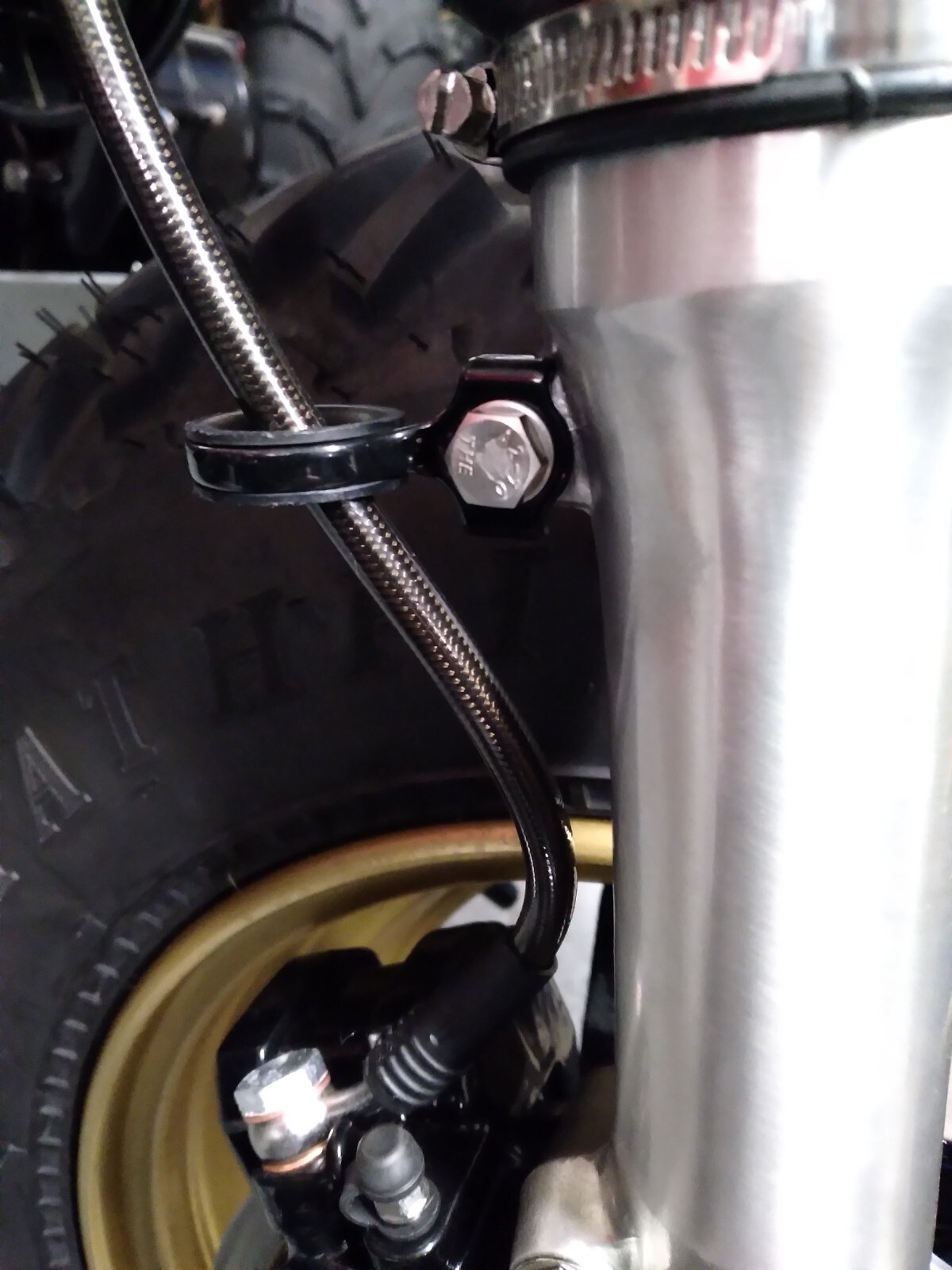 1983-1987 ATC200X STAINLESS STEEL FRONT BRAKE LINE