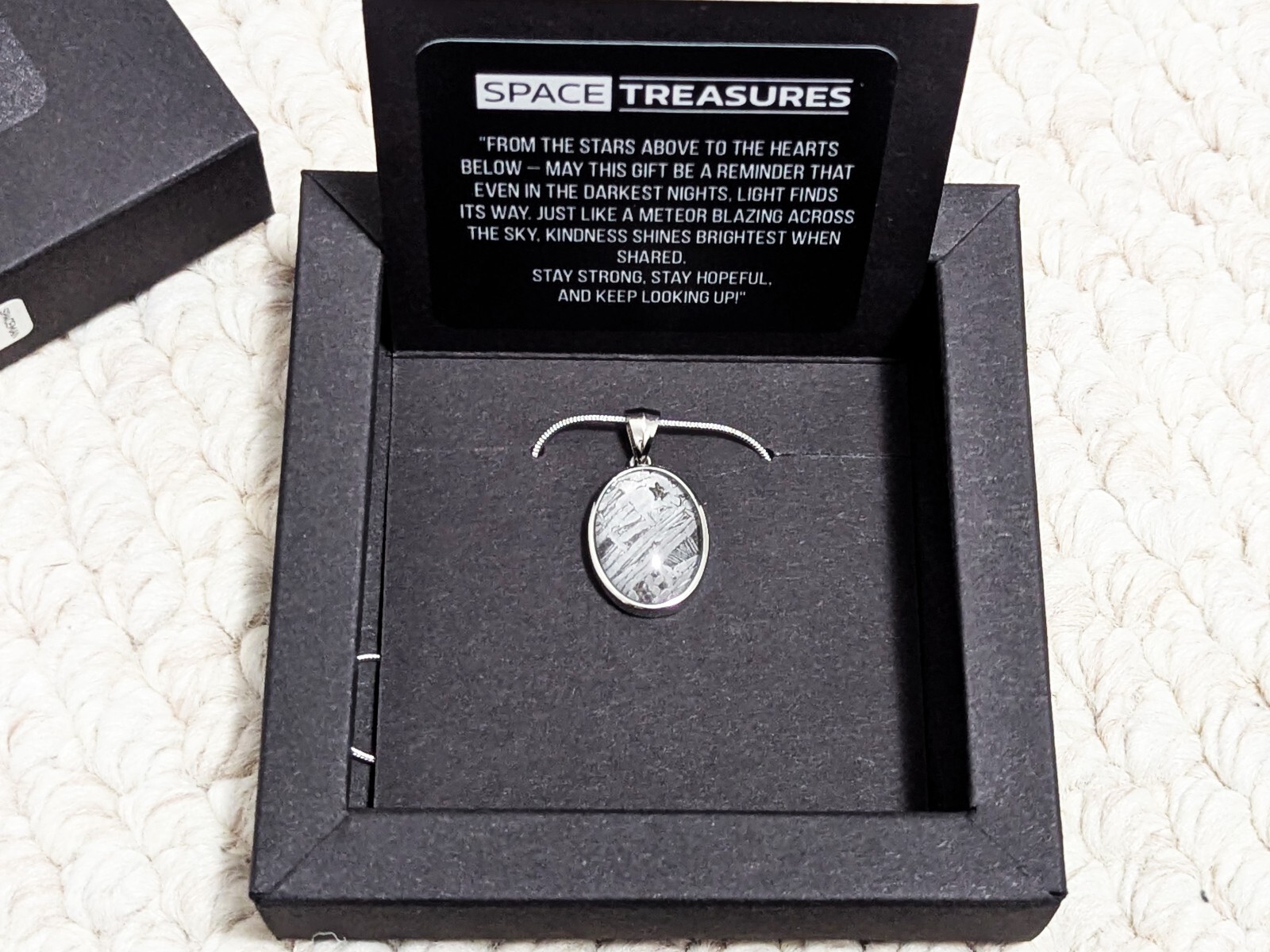 Genuine Aletai Iron Meteorite Pendant, Certified Space Artifact