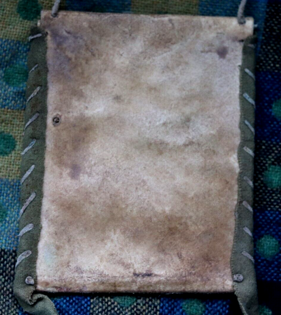 Vintage PARFLECHE BAG antique Native American document pouch Plains Indians