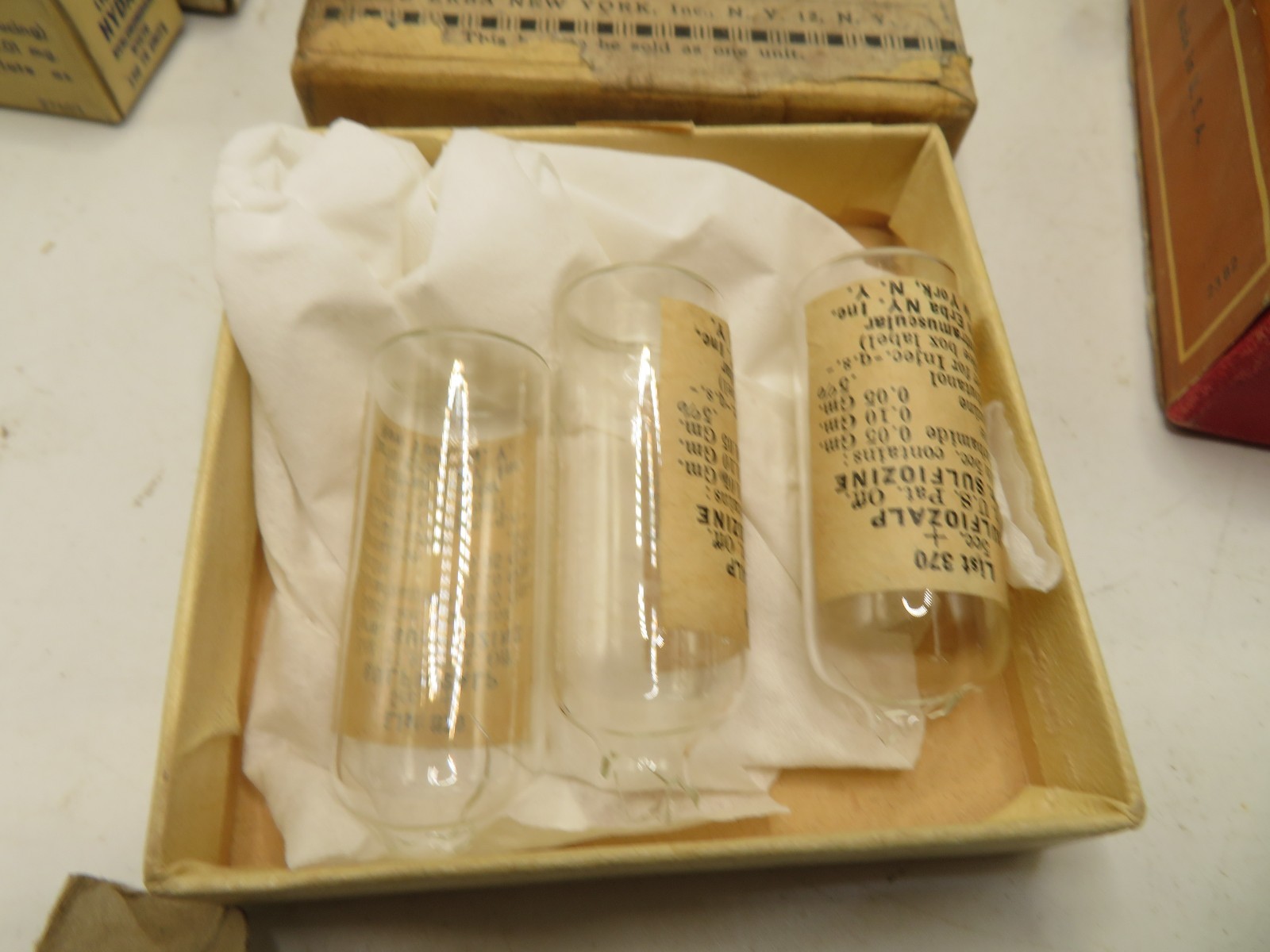 Medical Surgical Glass Glasepic Ampoules LOT 9 EMPTY BROKEN AMPOULES INC