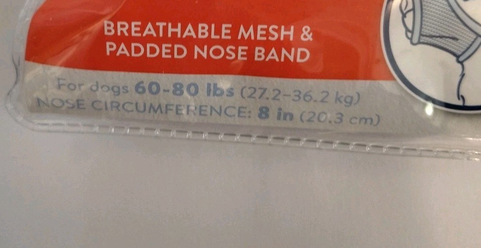 Top-Paw Adjustable Mesh Muzzle LARGE BLACK Dogs/Puppies 60-80 Lbs.