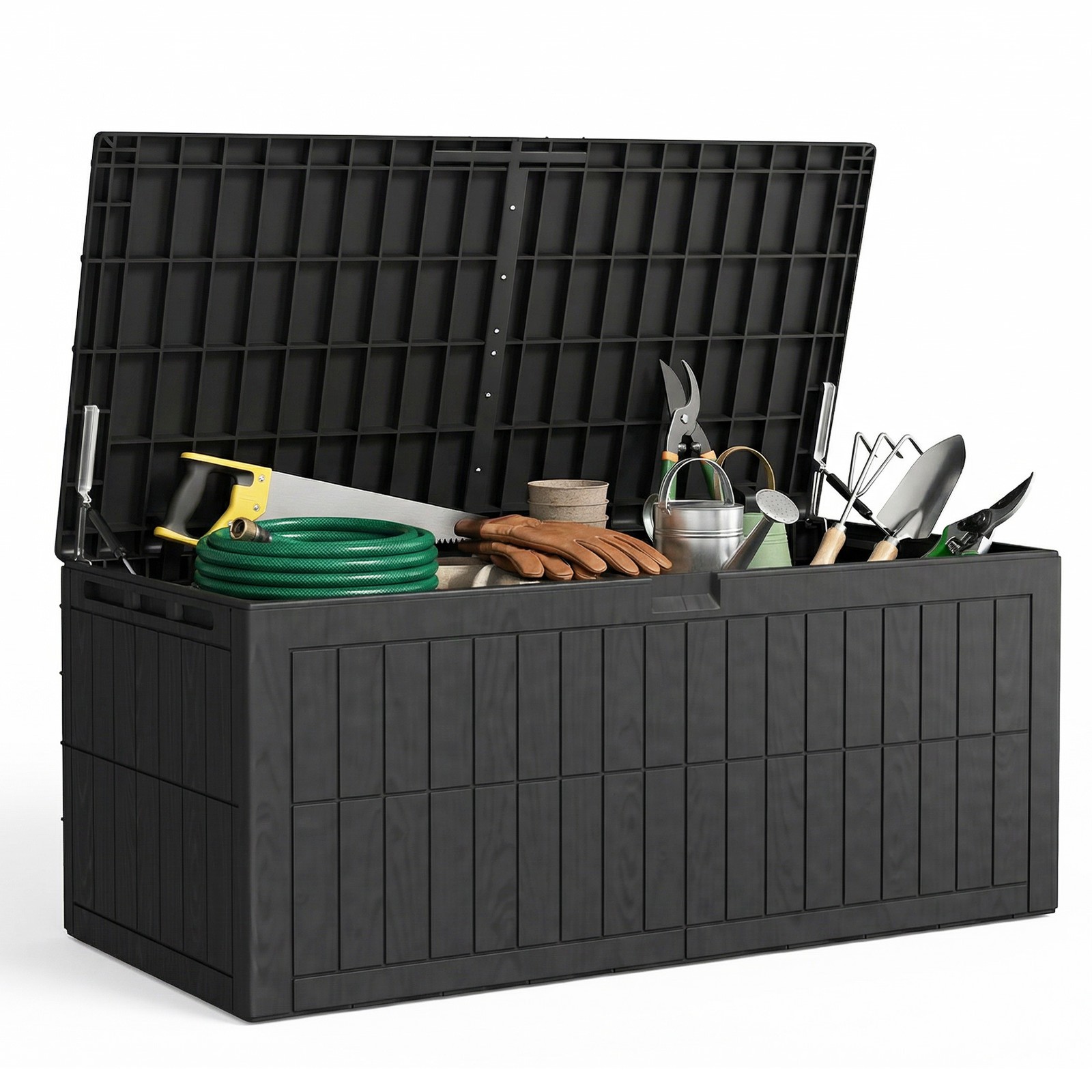 Outdoor Storage Deck Box Resin Chest Bin Patio for Garden 220 Gal WaterProof