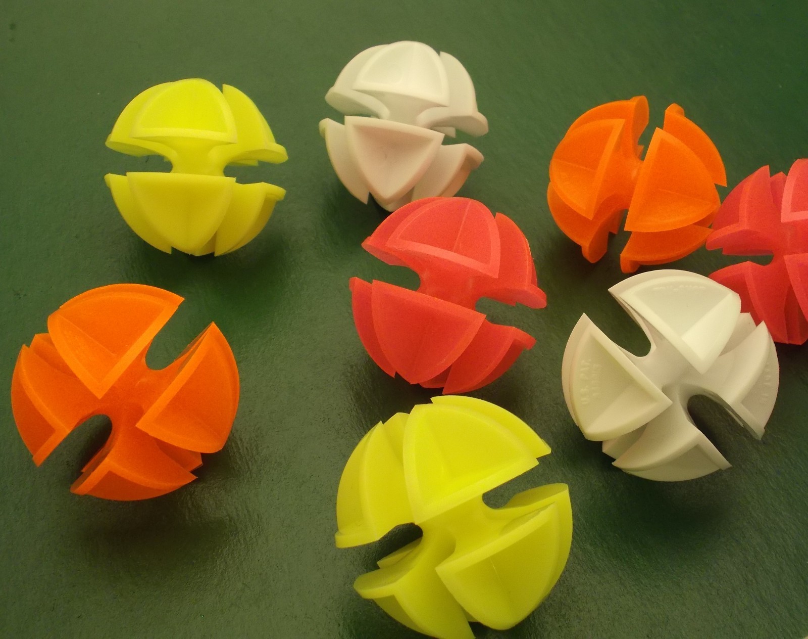 Tru-Shot Premium Practice Golf Balls 24 Pieces (Four Color Assortment)