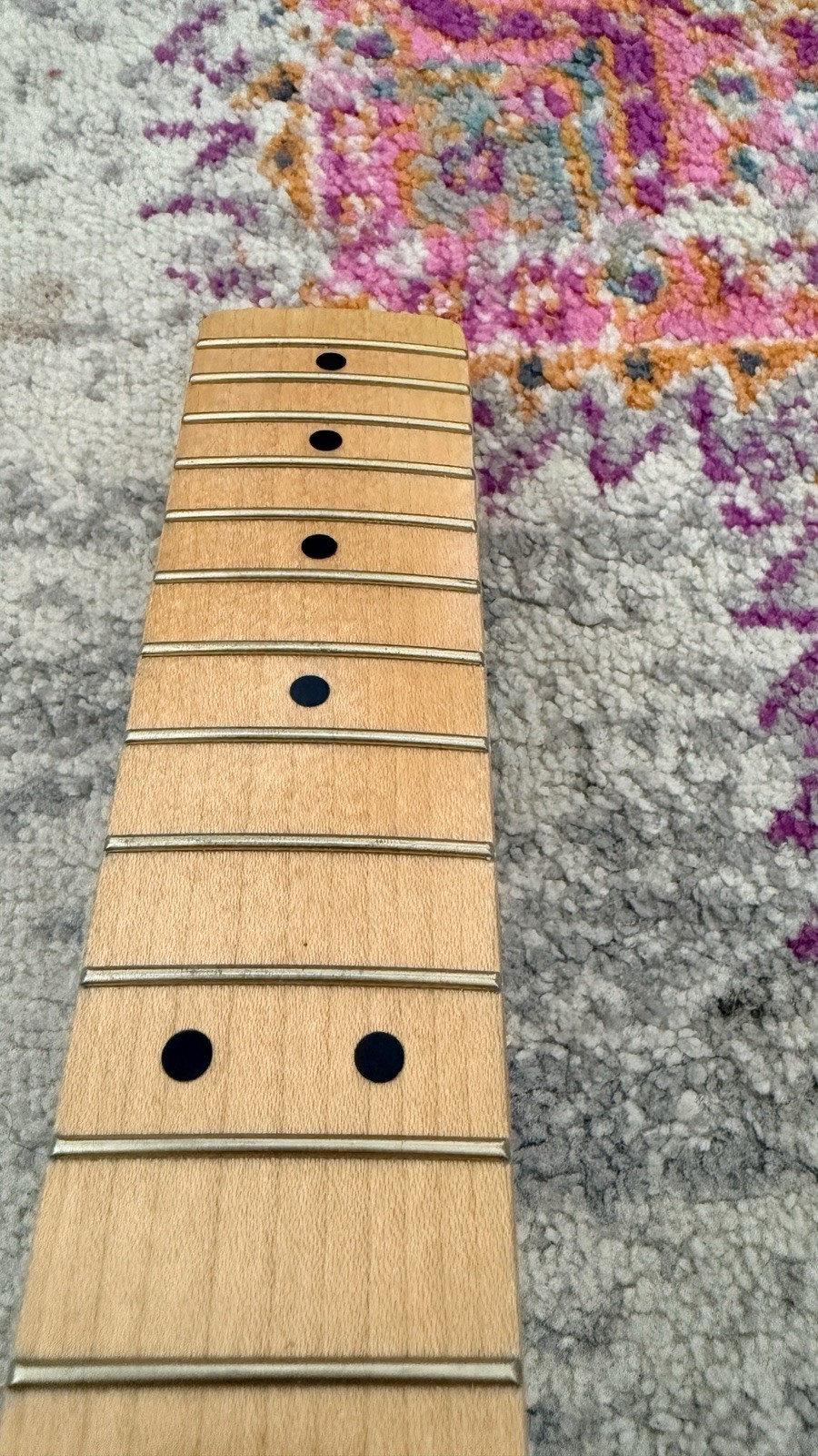 Fender Squier Telecaster Neck Maple Fretboard - Updated Logo& Amber Nitro Relic