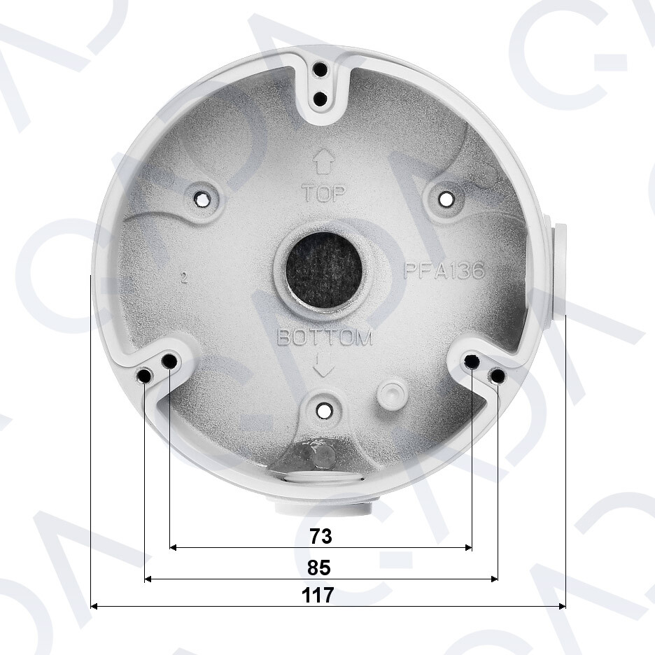 Dahua PFA136 Wall Mounting Junction Box for Select CCTV Security Cameras