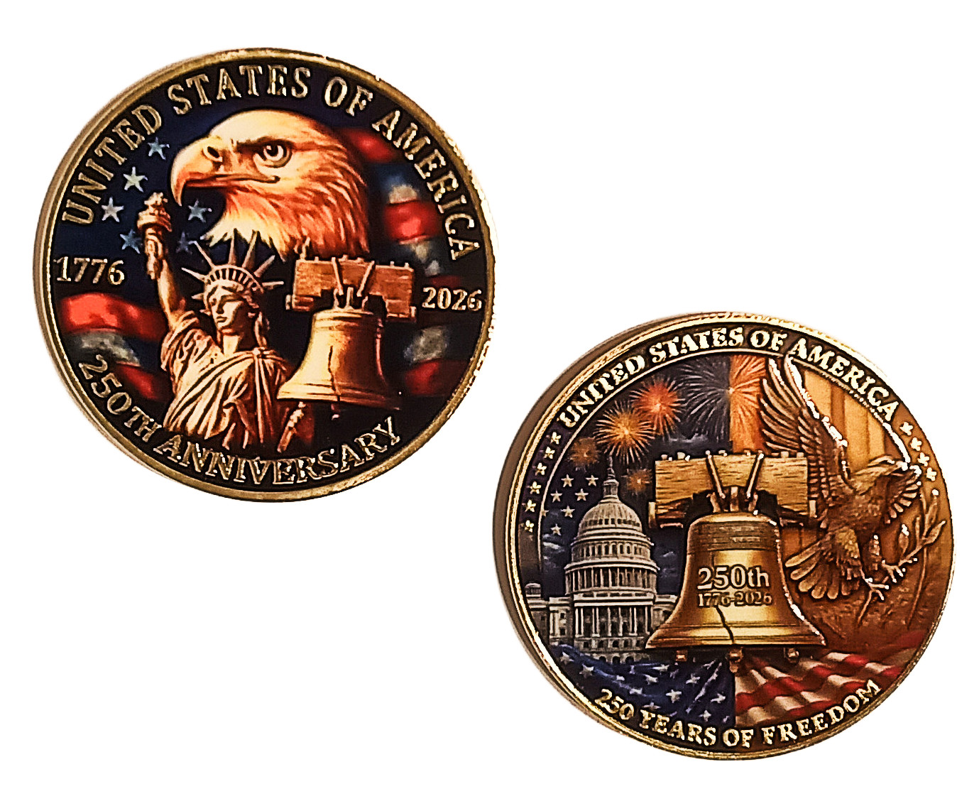 250th Anniversary Commemorative  Coin of the United States "250 Years of Freedom