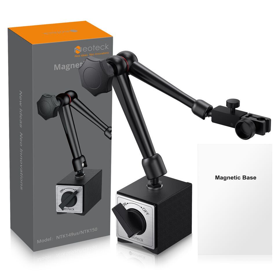 Neoteck 176lbs Adjustable Magnetic Base Holder Stand for Digital Indicator Gauge