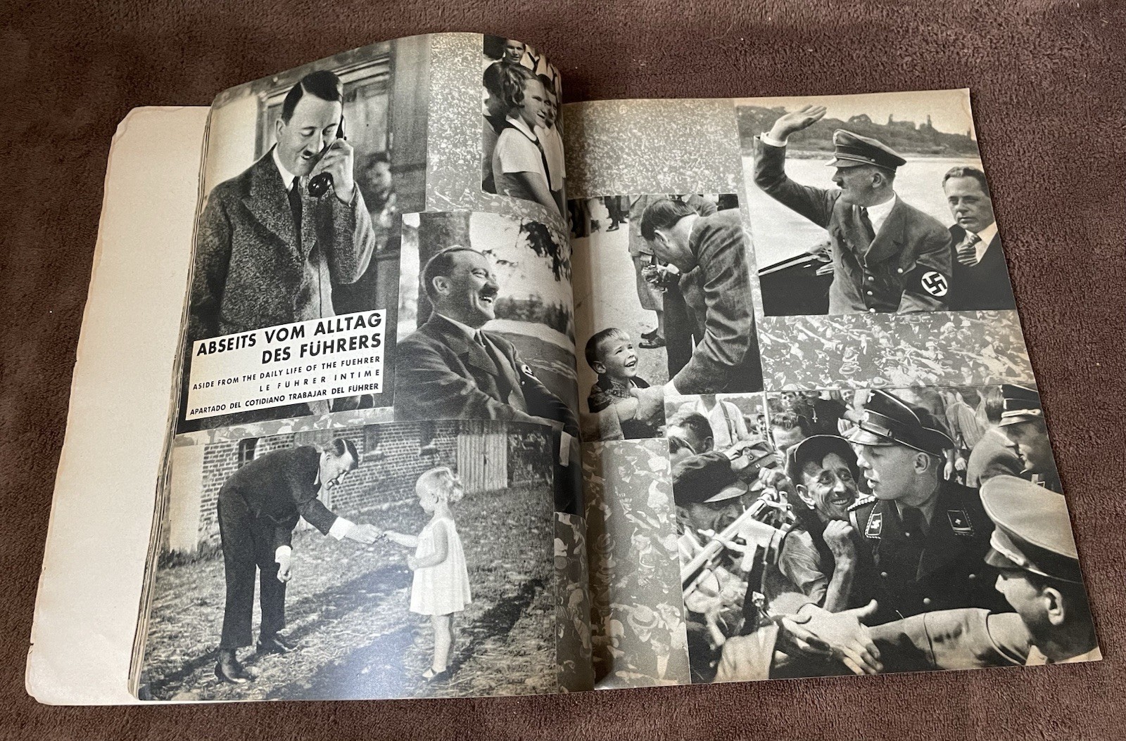 Original Heinrich Hoffman 1936 Berlin Olympics Photo Book - Nazi Party Leaders