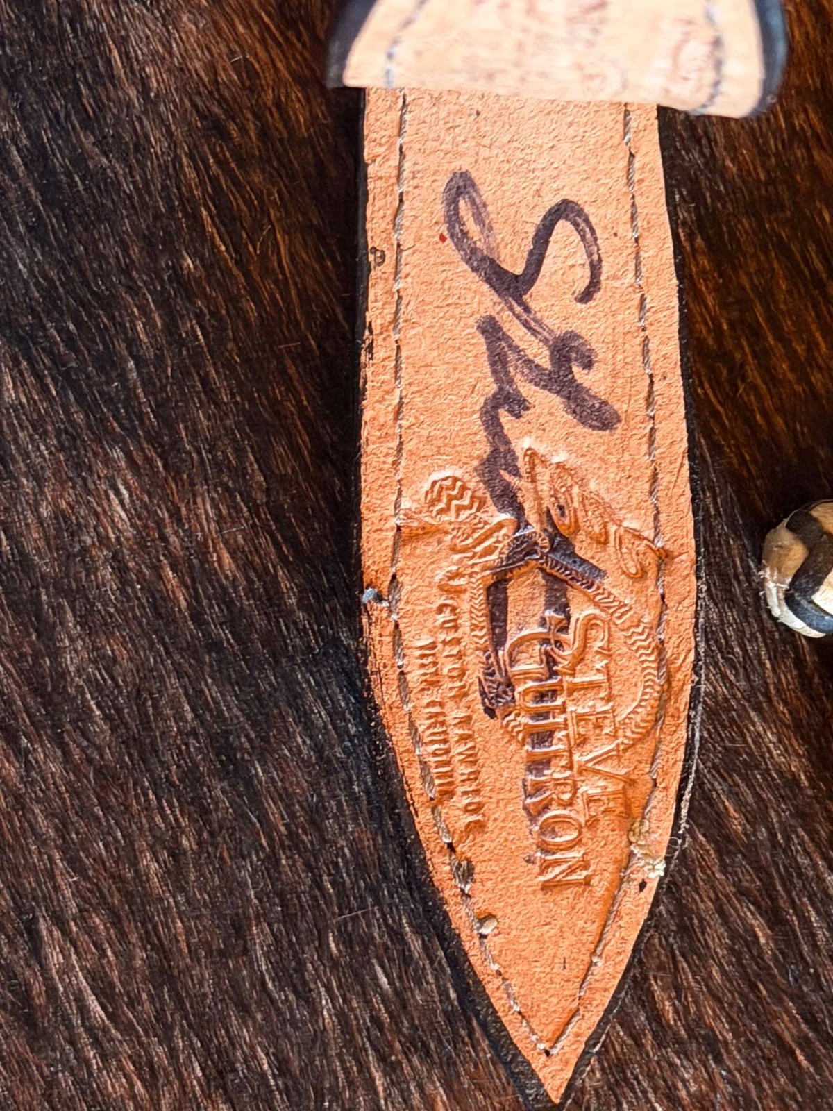 COWBOY Vaquero New RAWHIDE ROMAL REINS w/Black Accents By Steve Guitron