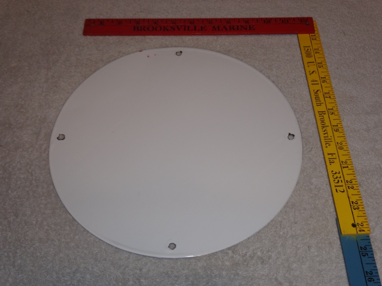 VINTAGE DRINK PEPSI COLA 5 CENTS! 11 3/4" PORCELAIN METAL SODA GASOLINE OIL SIGN