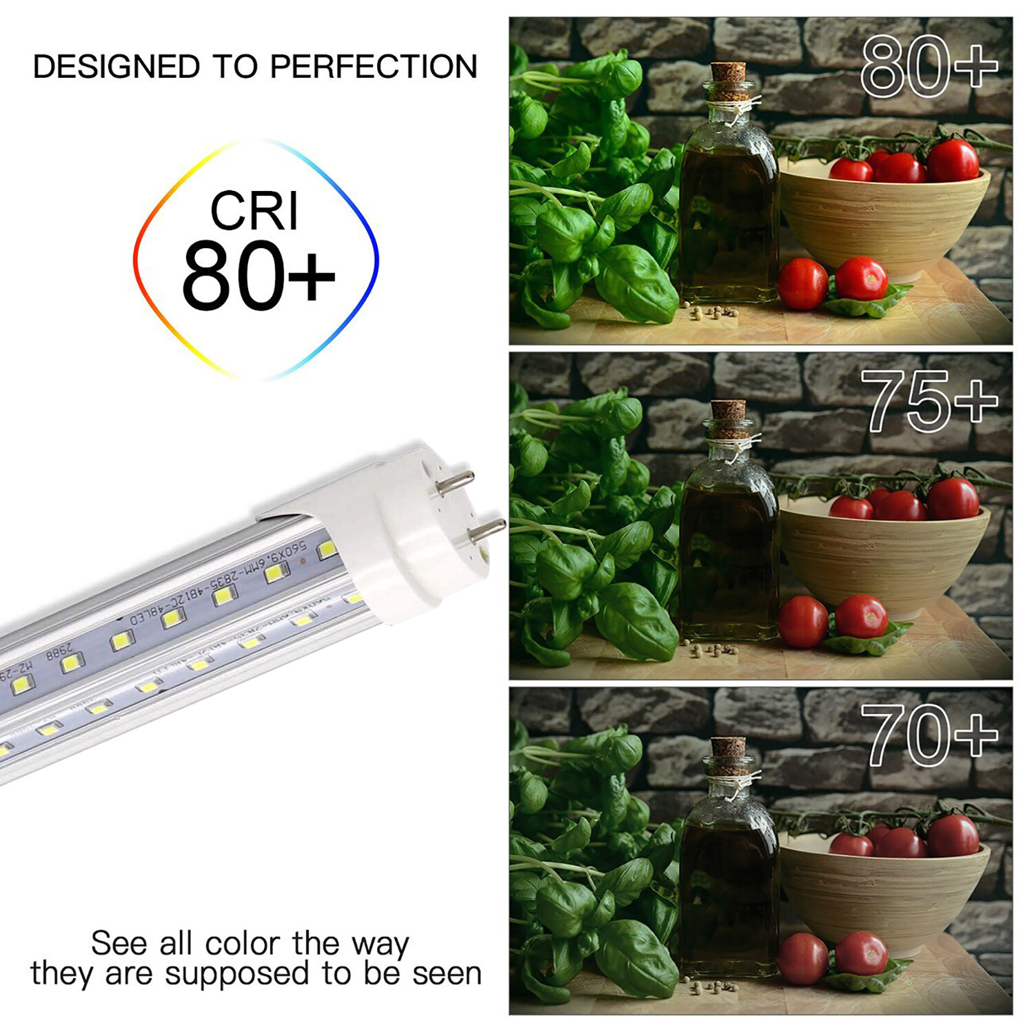 V-Shape 10-1000 PACK LED G13 4FT 4 Foot T8 Tube Light Bulbs 2-PINS 36W 6500K