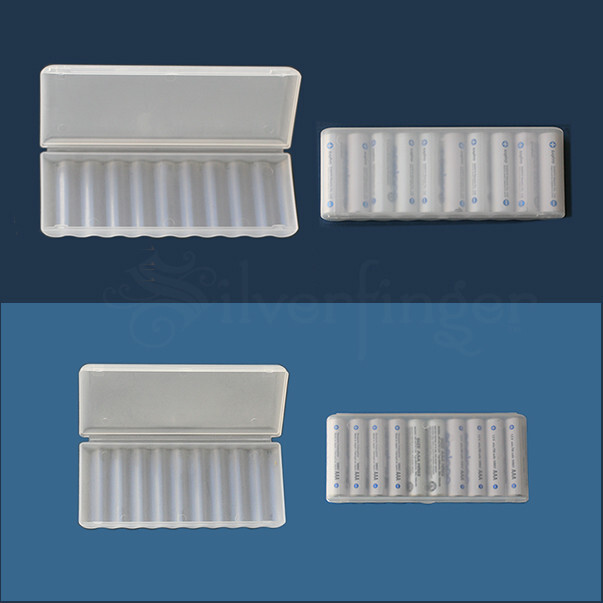 4-Pack BATTERY STORAGE CASE Holder Organizer Box :Each Holds 10 AA AAA Batteries