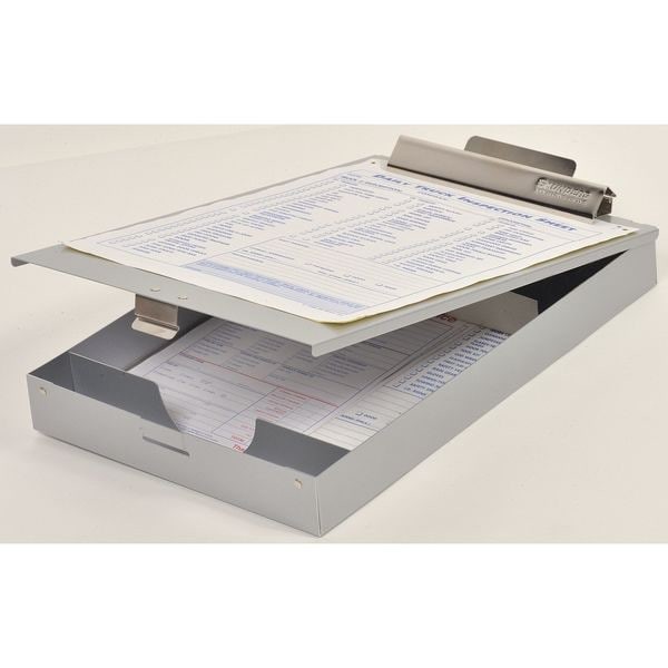 Redirite(Tm) 8-1/2 X 14" Portable Storage Clipboard, Silver, 11019