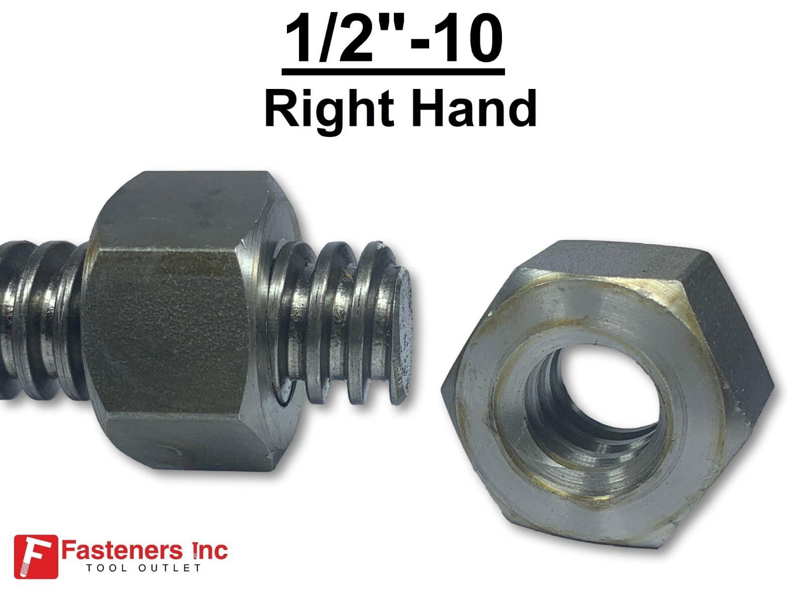 1/2"-10 Acme Heavy Hex Nut Right Hand 2G for Acme Threaded Rod RH 1/2-10