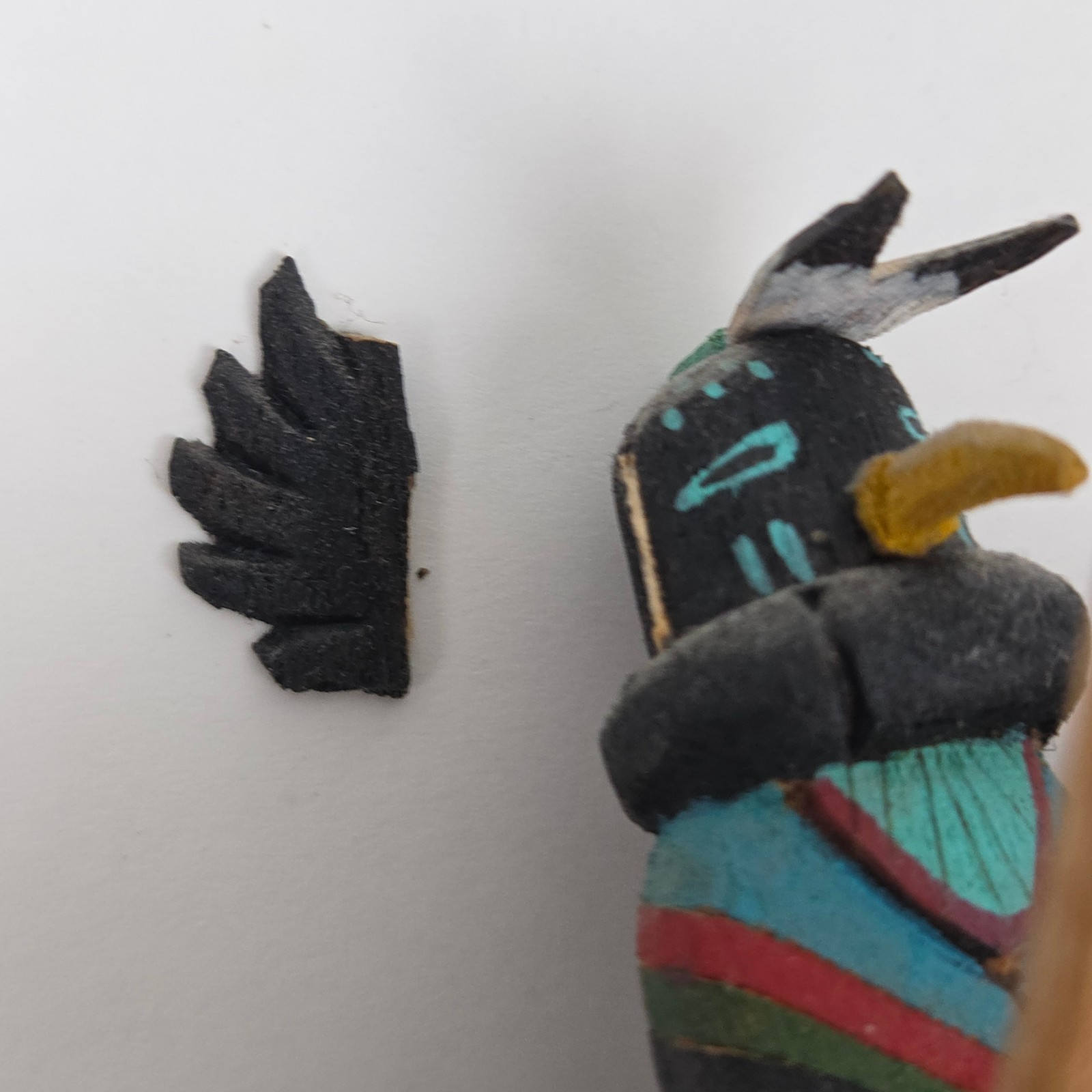 Hopi Crow Mother Kachina Doll Alton Pashano Hand Carved Pueblo Native American
