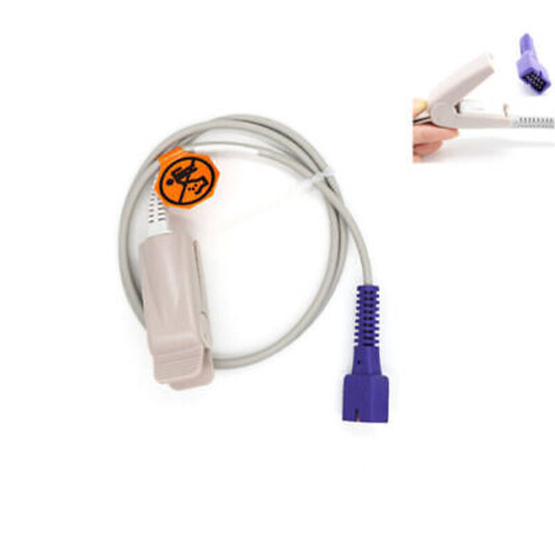 US Fit For DS-100A Oximax  Adult Finger Clip SpO2 Sensor Blood Oxygen Probe 9Pin
