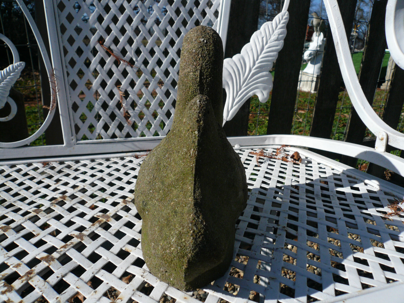 Vintage Cement Concrete Garden Swan Statue with Free Shipping