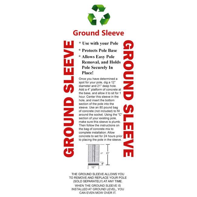 S&K Telescoping Aluminum Tri-Pole with Ground Socket, 15' Tall TTP-15-3