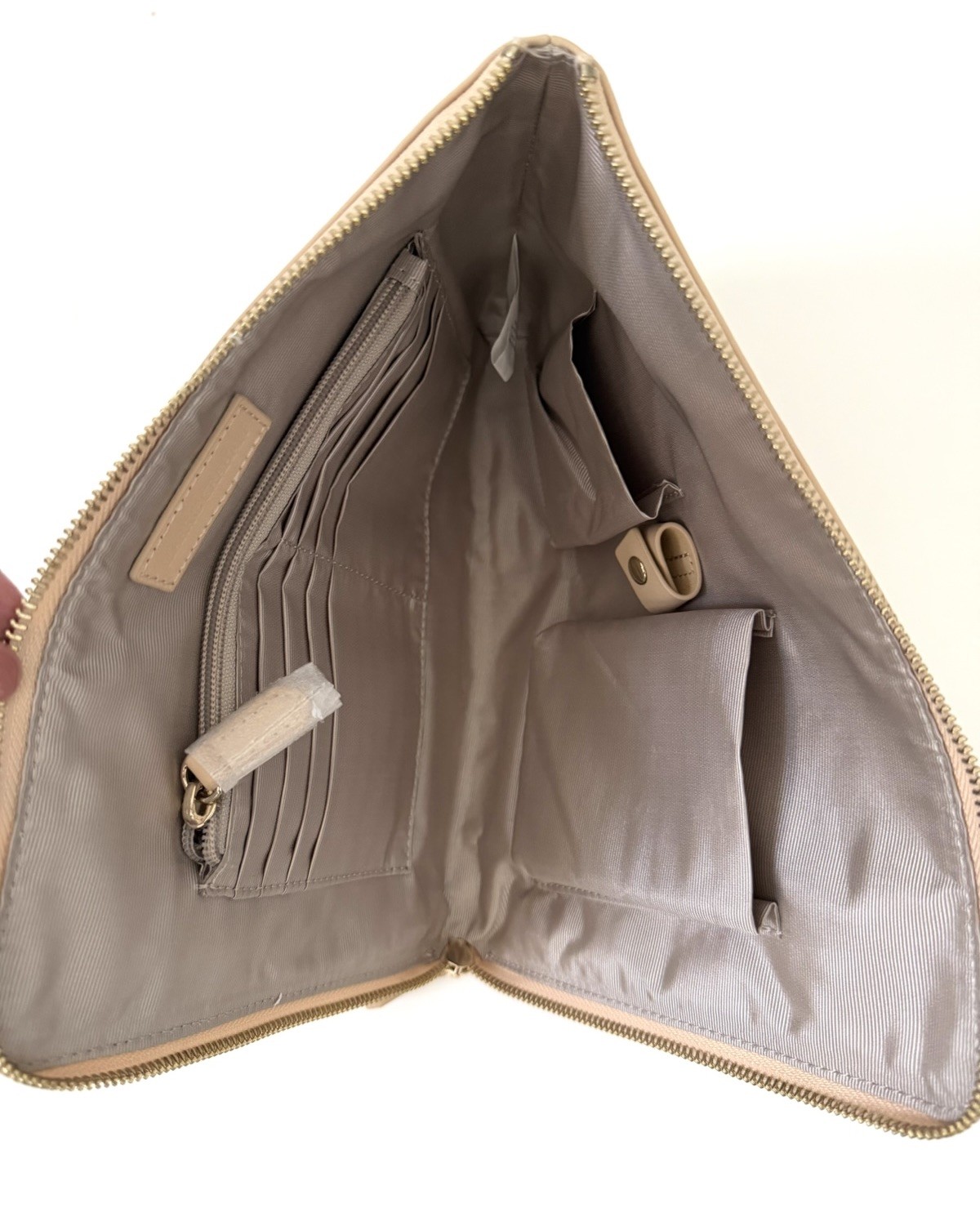 NEW! Mark & Graham Leather Commute Clutch Pouch Passport Travel Case, Mono: SLH