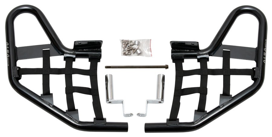 LTZ 250 Nerf Bars  Alba Racing   Black bar Black net  205 T1 BB