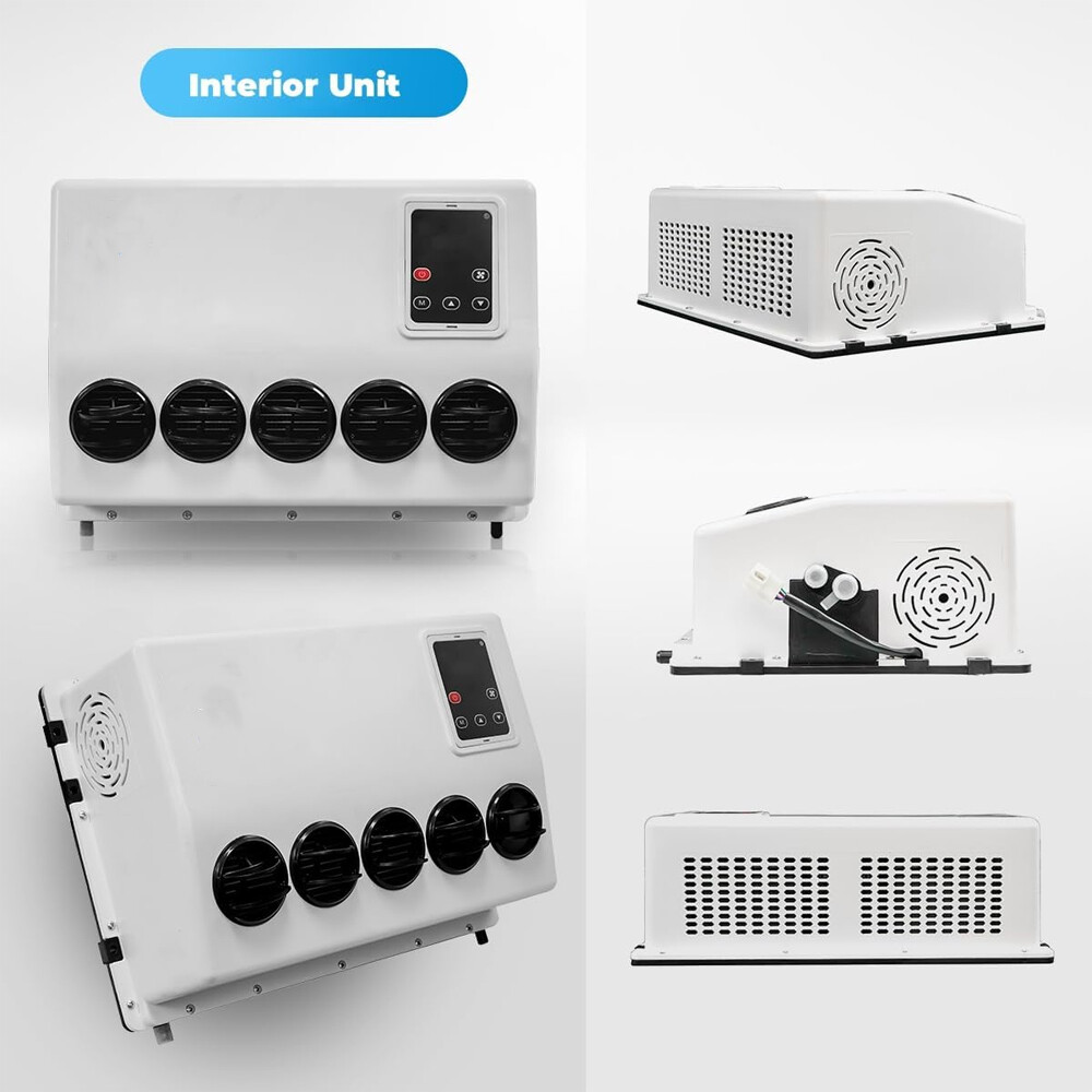 12000BTU 12V Truck Cab Air Conditioner Split AC for Semi Trucks Bus RV Caravan