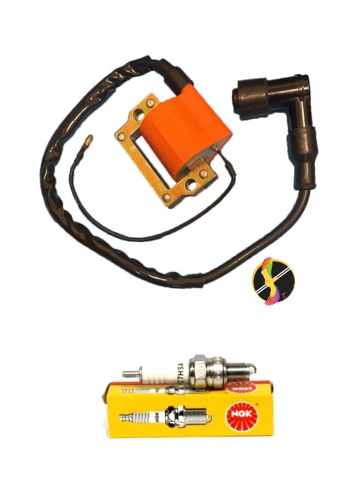 Ignition Coil + NGK Spark Plug For Honda XR80R (1985 1986 1987 1988)