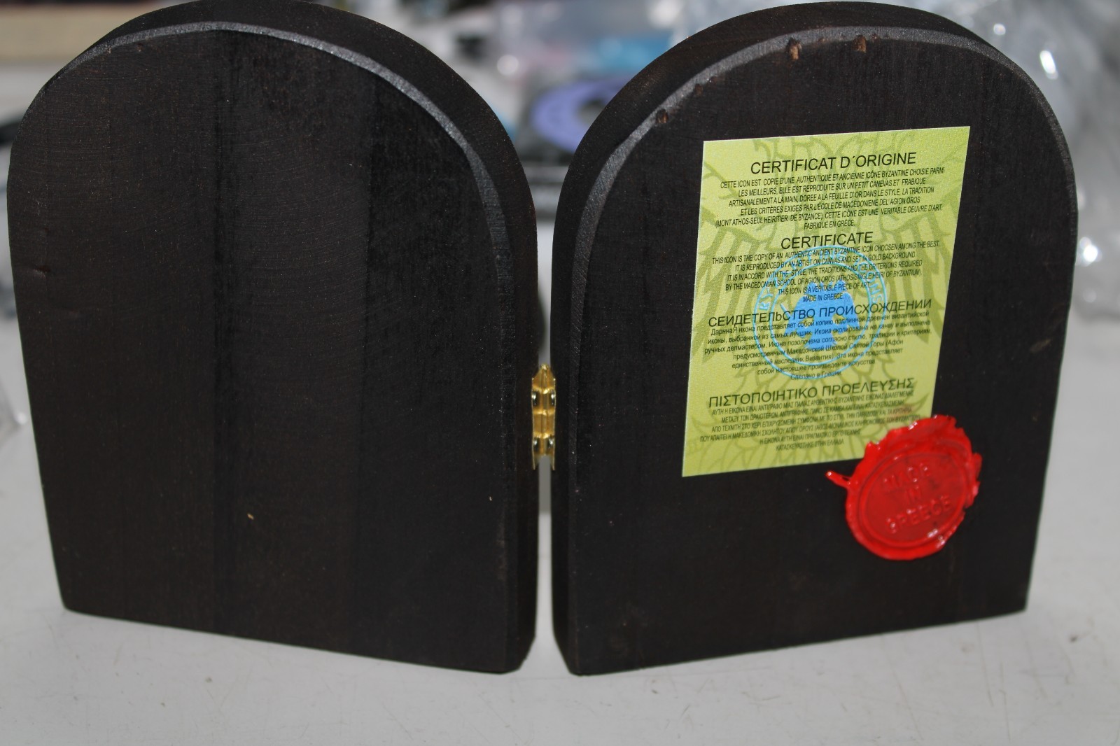 Orthodox Wooden Beautiful Icon Diptych Christ the Teacher / Virgin of Tenderness