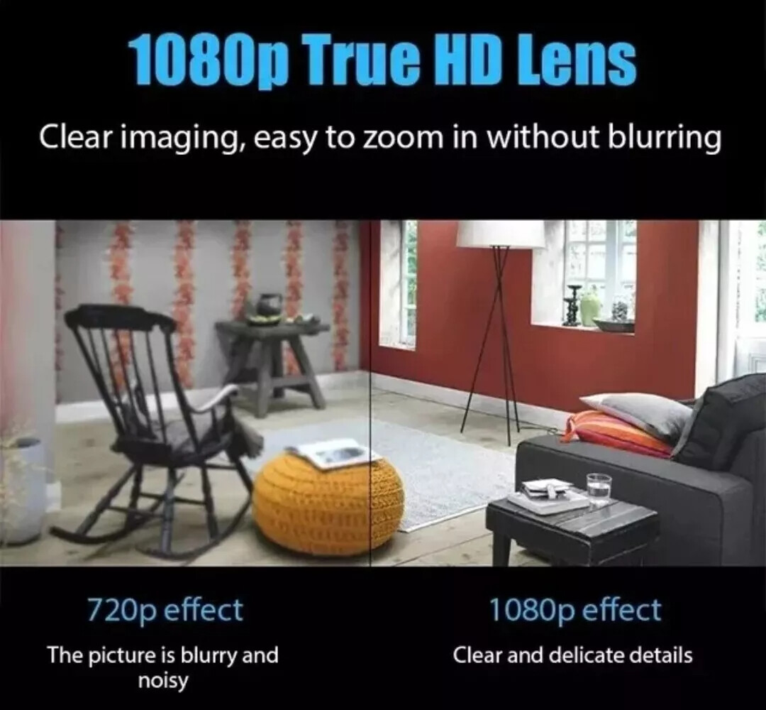 Mini Wireless S-py Camera Wifi IP Home Security 1080P HD Night Vision Camera