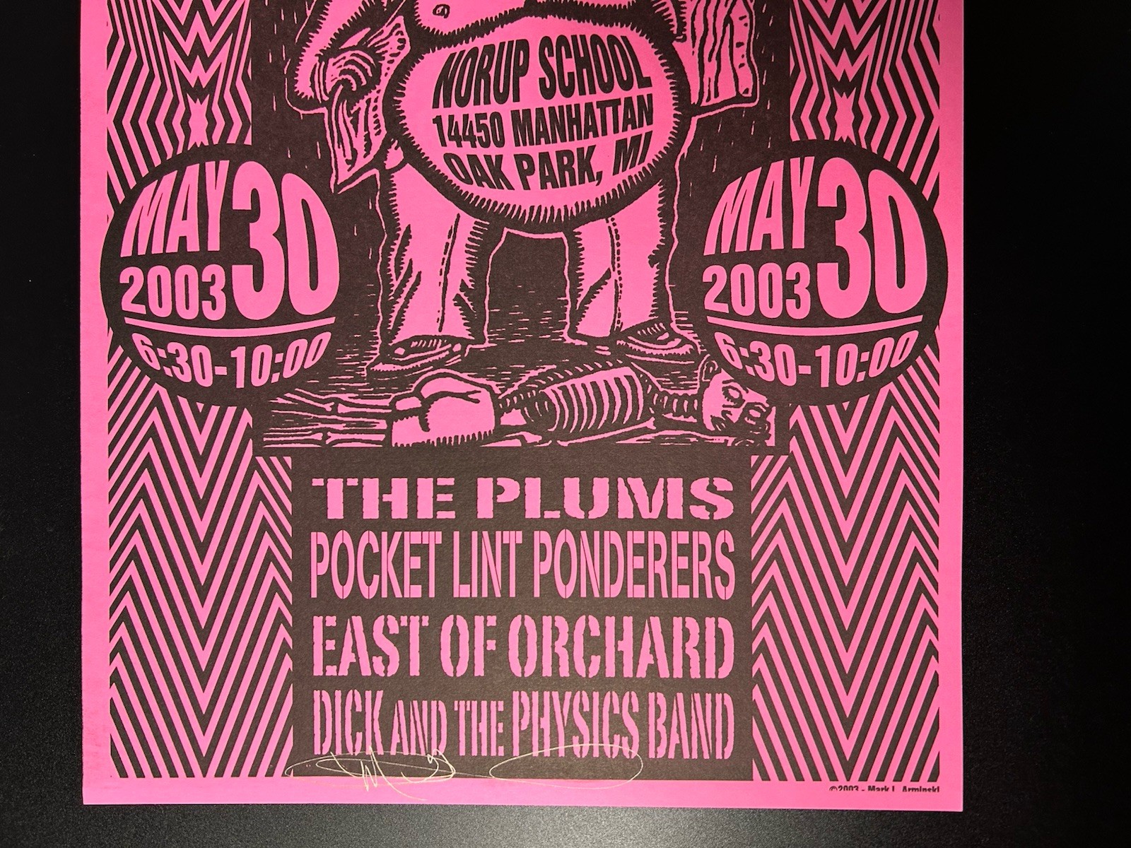 2003-“BATTLE OF THE BANDS”-NORUP SCHOOL-OAK PARK, MI-MARK ARMINSKI-SIGNED/MINT