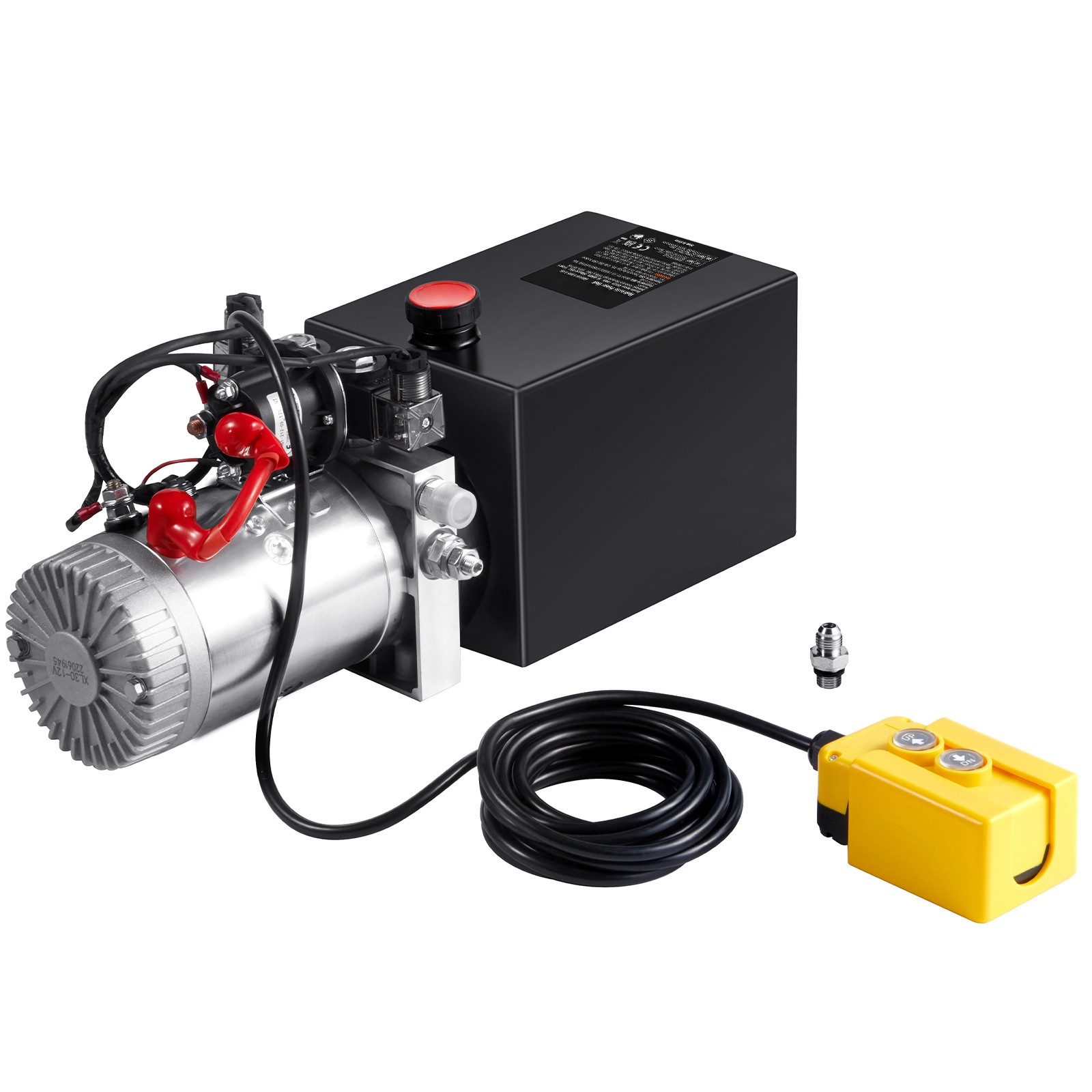 10 Quart Hydraulic Pump Double Acting Dump Trailer Power Unit DC 12V 2.1HP