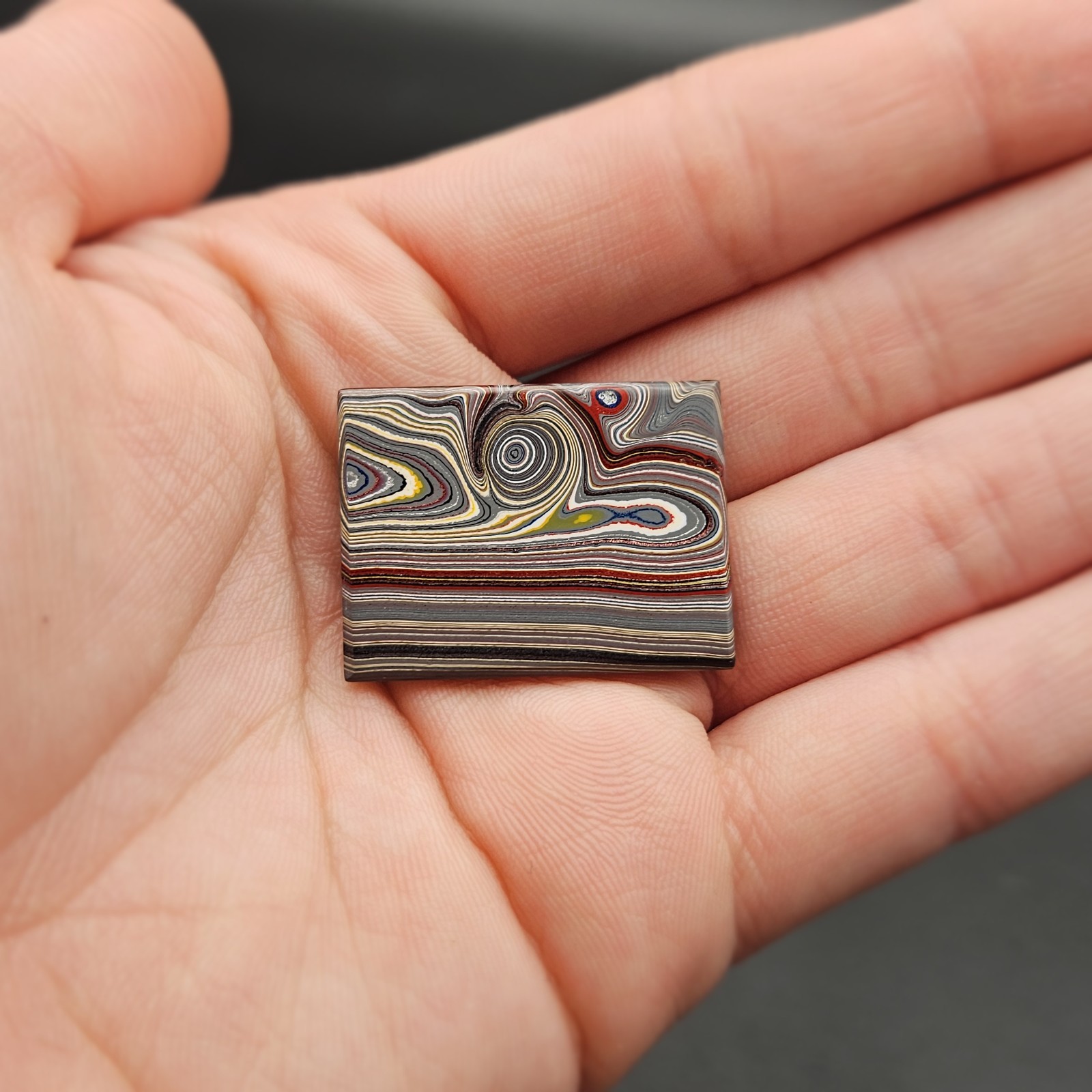 TOP SHELF VINTAGE(2000-2010) CORVETTE FORDITE DETROIT AGATE CABOCHON