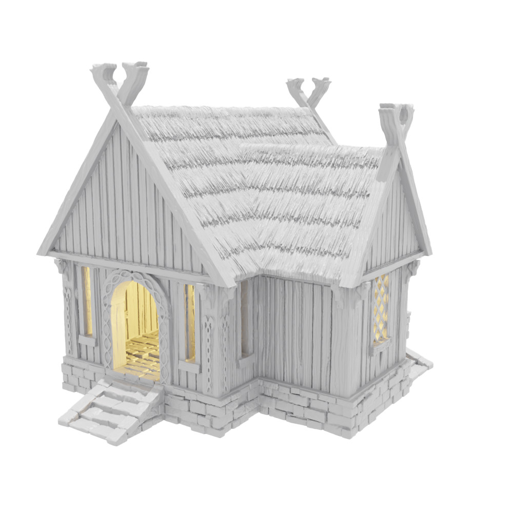 Kingdom of Saxonia Rohan Villager House 28mm Tabletop Terrain