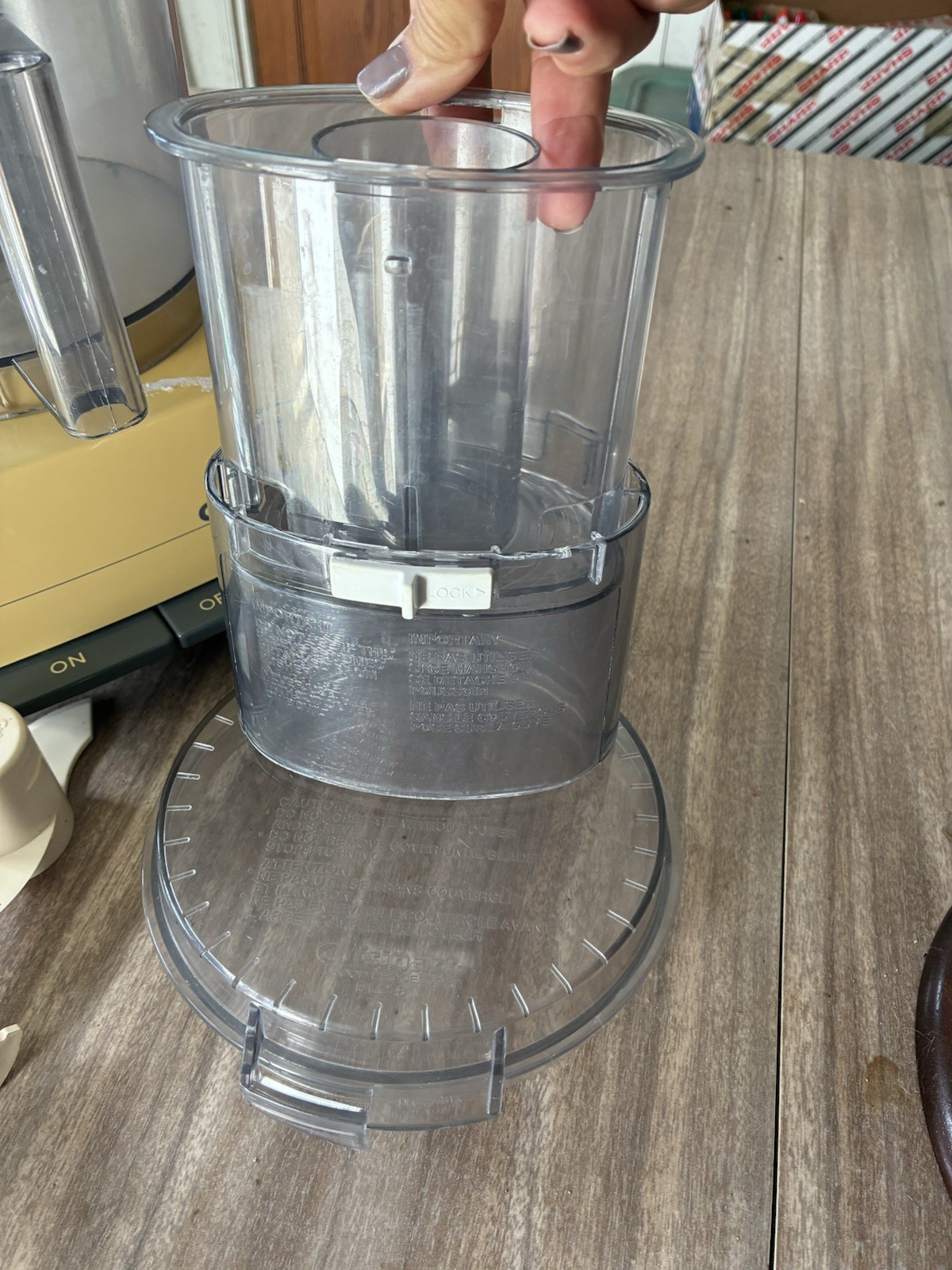 Cuisinart DELUX 11 Food Processor YELLOW Tested Working