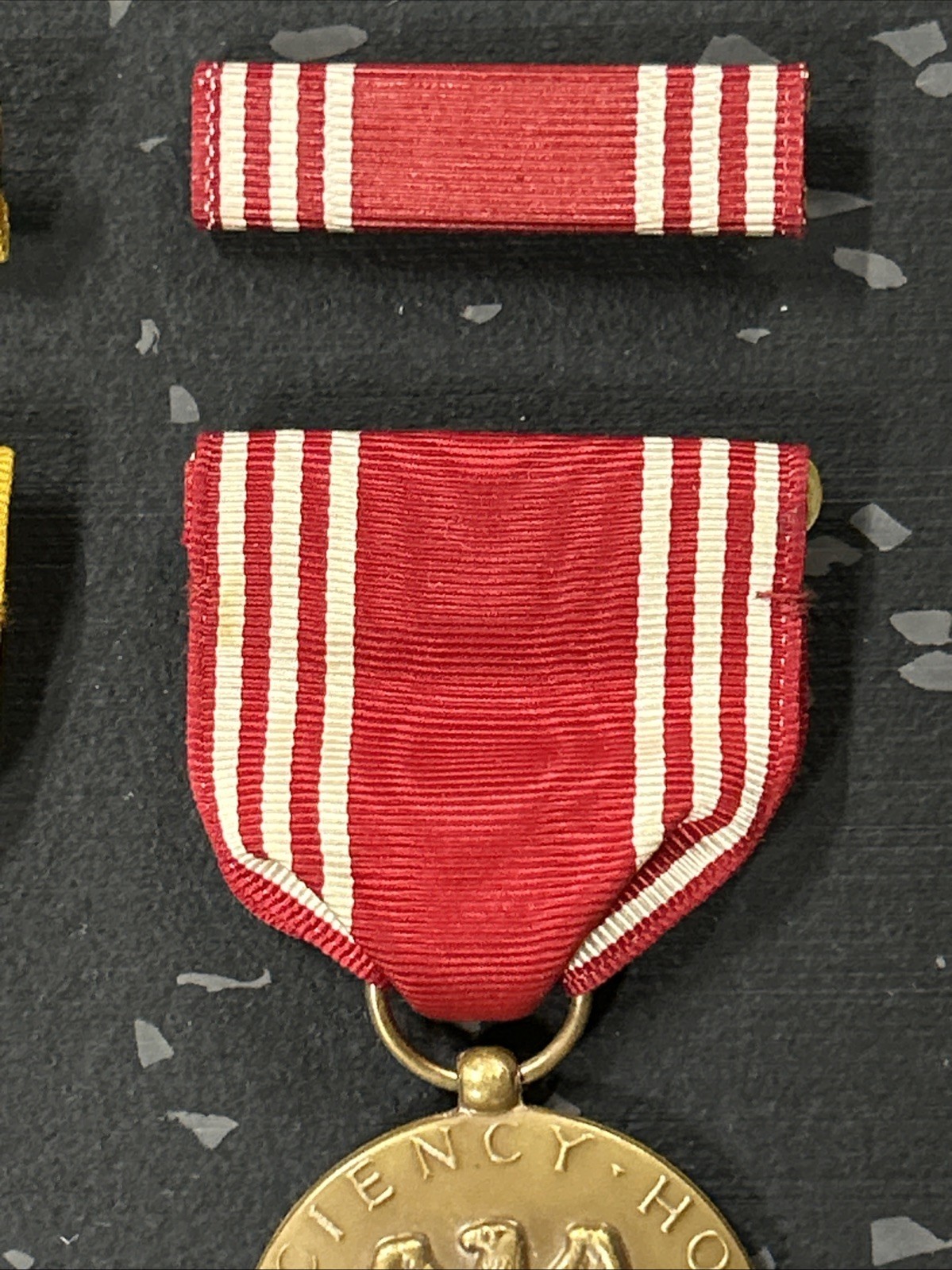 VTG U.S. Military WWII Medals & Pin Bars American Campaign Defense Good Conduct