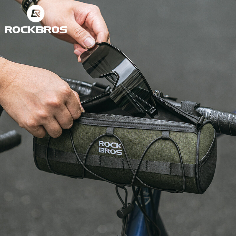 ROCKBROS Bike Handlebar Bag 2L Front Tube Bag Multifunctional Portable Bag